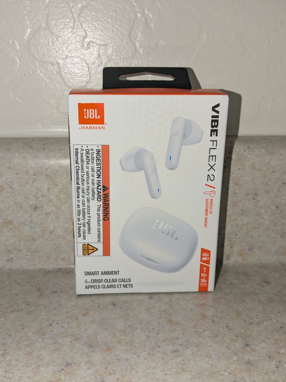 NWT JBL Vibe Flex 2 True Wireless Earbuds White - Factory Sealed